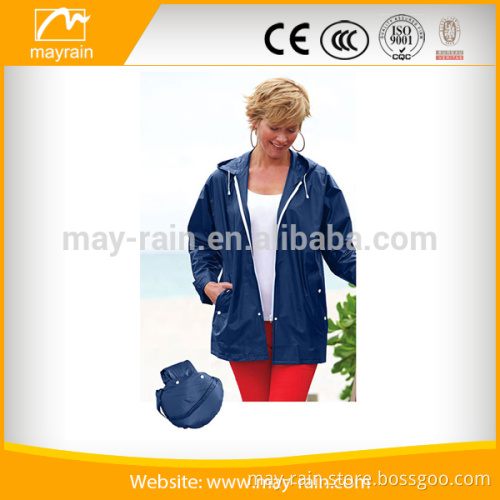PVC rain jacket women fashion coats 2016 wholesale